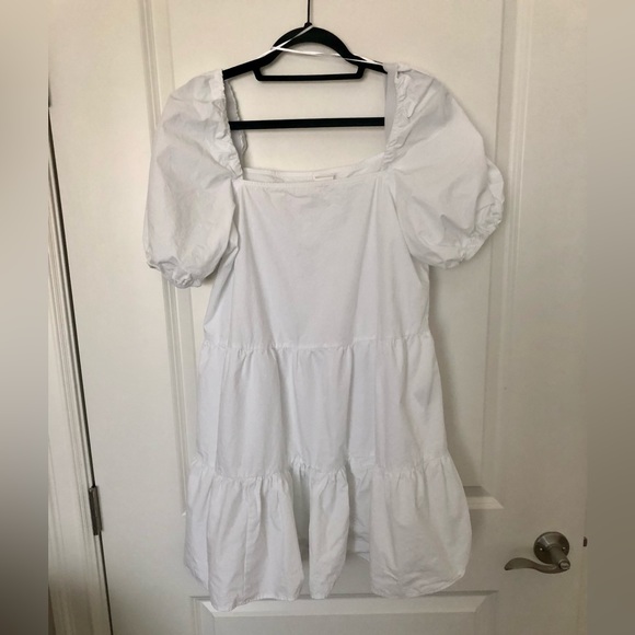 H&M White Babydoll Style Mini Dress - Picture 1 of 6